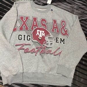 Men's XL Hollister Gray Texas A&M Crewneck Sweater